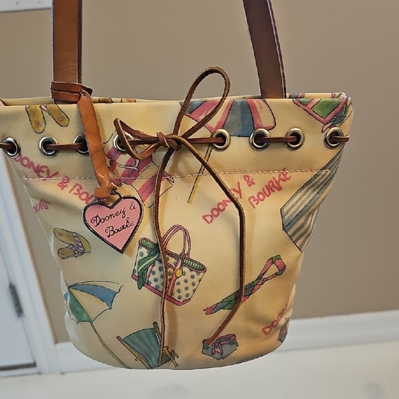 Dooney & Bourke Yellow Graphic Tote - Picture 3 of 11